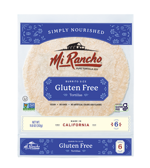 Mi Rancho gluten-free tortilla packaging